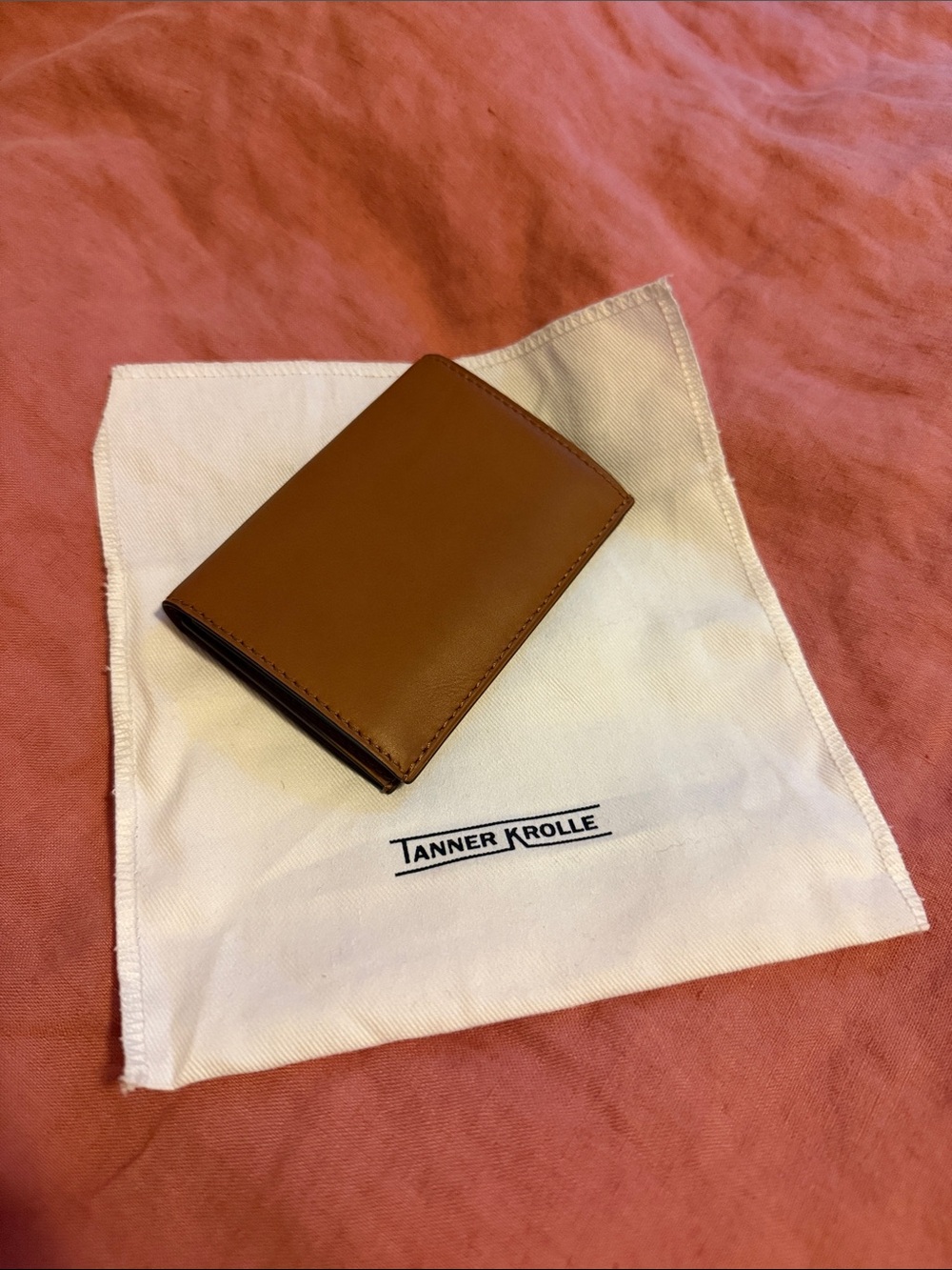 NWT Tanner Krolle Brown Leather Card holder / wallet